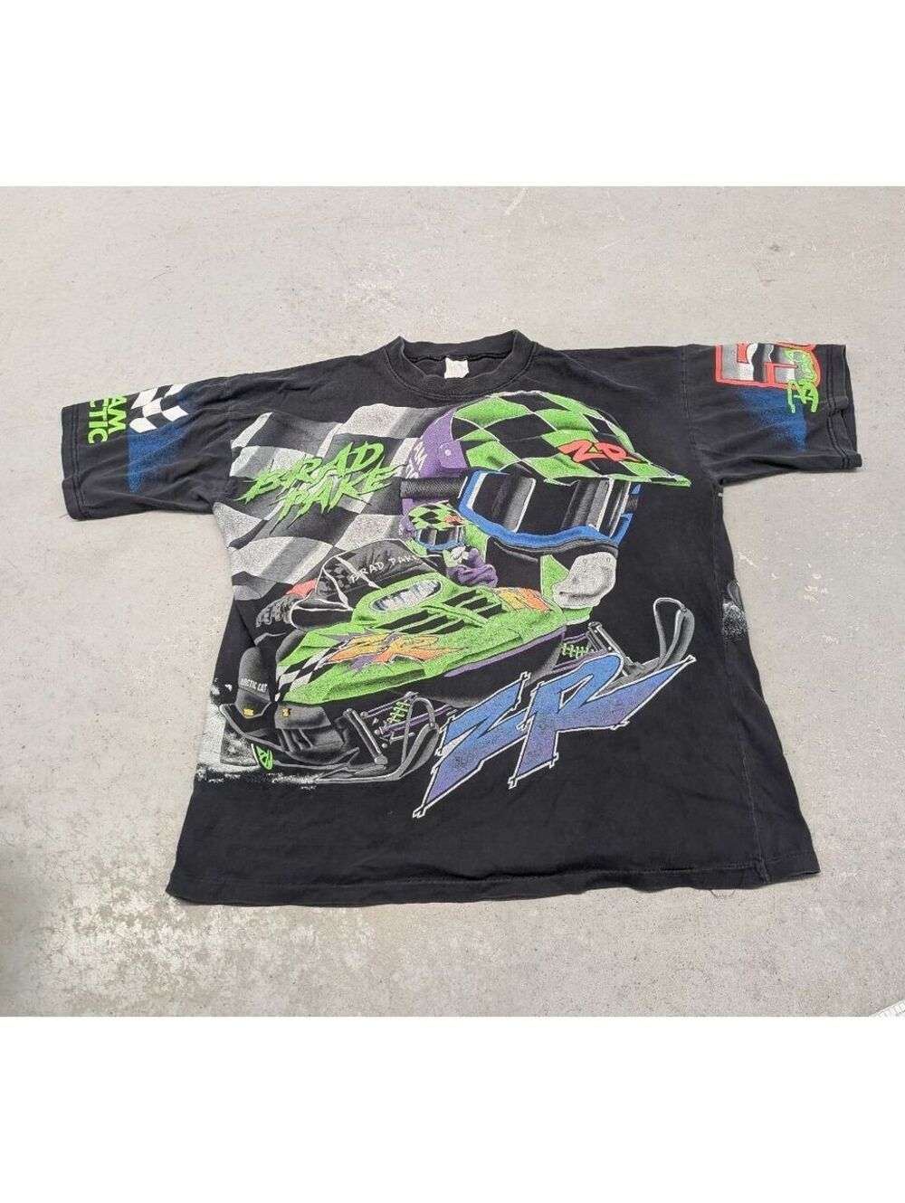 Vintage 90s Snowmobile Arctic Cat Brad Pake T-shirt